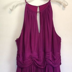 Purple Chiffon Evening Dress
